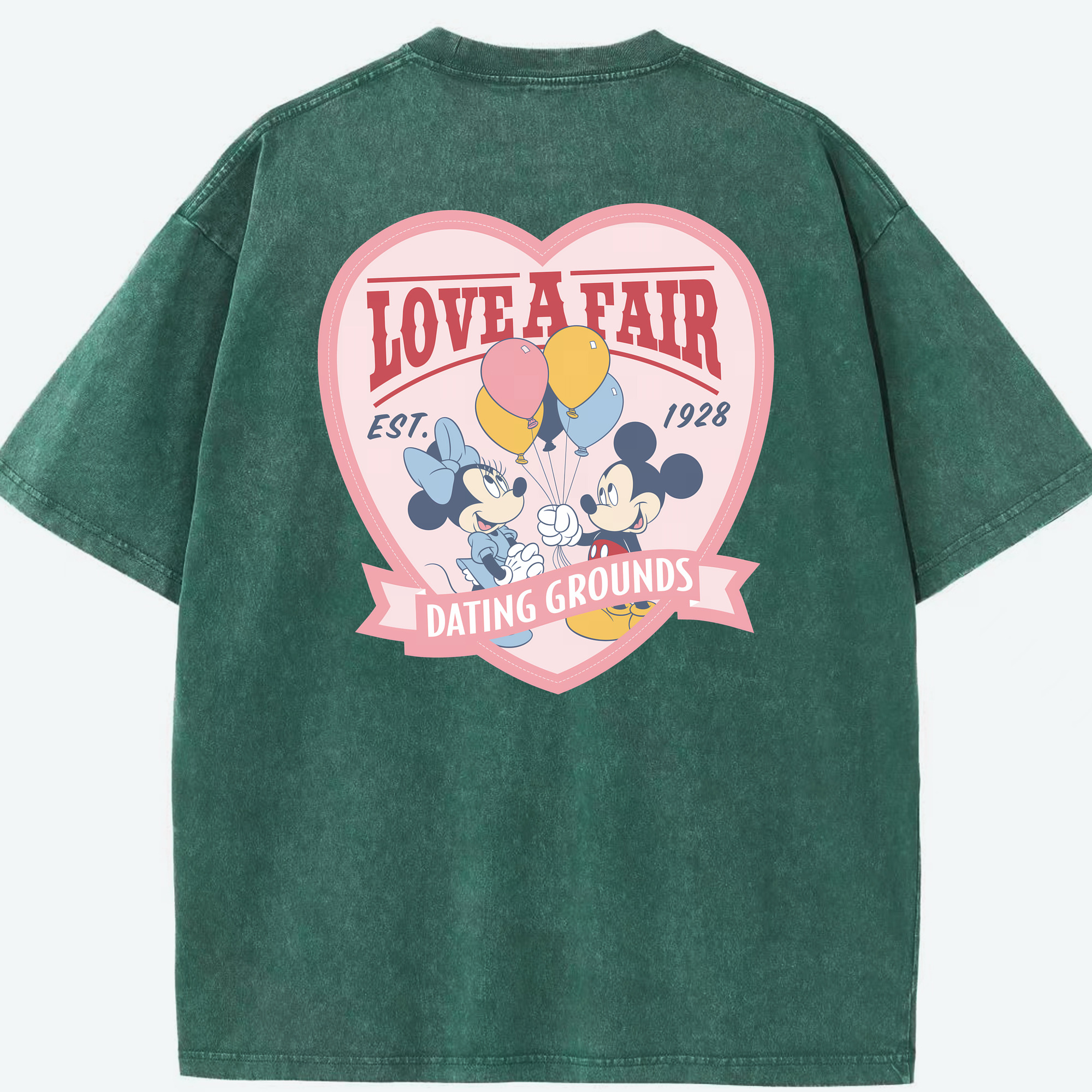（画像用） ミッキーマウス Mickey Mouse 綿100% ヴィンテージ風 半袖Tシャツ（背面プリント）